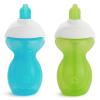 imageMunchkin Click Lock Flip Straw Toddler Sippy Cup 9 Ounce 2 Pack BlueGreen
