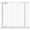 imageMunchkin Easy Close Pressure Mounted Baby Gate for Stairs Hallways and Doors Walk Through with Door Metal White 35x295 Inch Pack of 1White