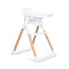 imageMunchkin Float Baby High Chair Foldable and Easy to Clean for Babies and Toddlers White with Wooden LegsWhite