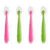 imageMunchkin Gentle Silicone Spoons 4 Pack PinkGreenPinkGreen