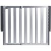 imageMunchkin Loft Hardware Mounted Baby Gate for Stairs Hallways and Doors Extends 265quot 40quot Wide Silver AluminumTemporary Gate