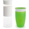 imageMunchkin Miracle 360 Spill Proof Sippy Cups 24 and 10 Ounce 2 Pack Pink  Toddler and Adult SetGreenWhite
