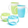 imageMunchkin Miracle 360 Trainer Cup and Snack Catcher 4 Piece Set BlueGreenBlueGreen