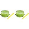 imageMunchkin Octodrum 3in1 Musical Toddler Bath Toy Drum Tambourine and Maze Green2 Piece Set Pack of 2