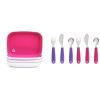 imageMunchkin Splash Toddler Plates and Utensils 10pc Set PinkPurple