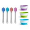imageMunchkin Stay Put Suction Bowl 3 Pack with White Hot Infant Spoons 4 Pack