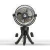 imageMunchkin Stroller Fan  Portable Fan for Travel Baby Gear Accessory with 4 Speeds Flexible Clipon Leg Attachment Rechargeable Battery Black with Multicolored LED Lights