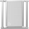 imageMunchkin Vibe Baby Gate Turn Key Mounted Safety Gate for Stairs Hallways and Doors Walk Through with Door Mesh and Steel Silver Ice  29x405 Inch Pack of 1Ice