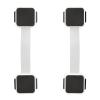 imageMunchkin Xtraguard Child Safety Cabinet Locks Double Locking Latches for Babyproofing Appliances Toilets and More 2 Count