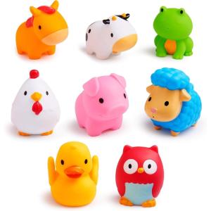 imageMunchkin Baby Bath Toy Squirts Farm Animals 8 PackFarm
