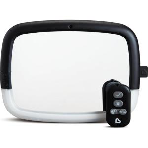 imageMunchkin Baby Car Mirror Night Light Pivot 360 Baby inSight Adjustable Auto Mirror for Rear Facing Carseats BlackCar Mirror