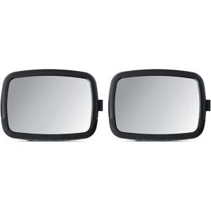 imageMunchkin Baby Car Mirror Pivot 360 Baby inSight Adjustable Auto Mirror for Rear Facing Carseats Black1125x8 Inch Pack of 2