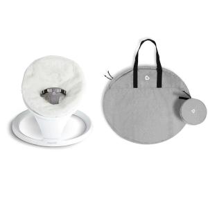 imageMunchkin Baby Swing Includes Bluetooth Enabled Baby Swing Premium UltraSoft Faux Fur Cover and Travel Carrying Case
