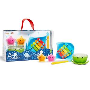 imageMunchkin Bath Beats Bath Toy Musical Set Includes Xylophone Bath Drum ampamp Shakers Fun for Babies Toddlers and Kids