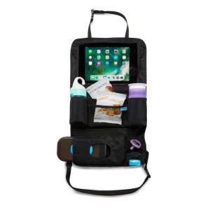 imageMunchkin Brica Car Backseat Organizer with Tablet Holder and Wipes Case Black