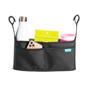 imageMunchkin Brica Stroller Organizer Bag  Universal Fit with Cup Holders and Wipes Case Fits UPPAbaby Evenflo BabyTrend and more Black