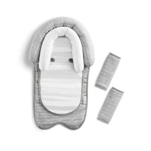imageMunchkin Brica XtraGuard Head Support ampamp Strap Cover for Baby Car Seats with SilverIon Technology DotsGrey
