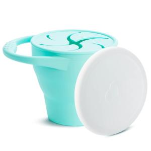 imageMunchkin Cest Silicone Snack Catcher Toddler Snack Cup with Lid MintMint