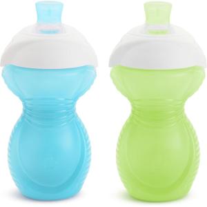 imageMunchkin Click Lock Bite Proof Sippy Cup 9 Ounce 2 Pack BluePurpleBlueGreen
