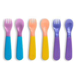 imageMunchkin ColorReveal Color Changing Toddler Forks and Spoons 6 Pack