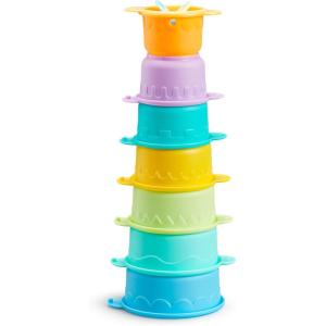 imageMunchkin ConnectACup Bath Toy Stacking and Straining Cups for Baby and ToddlerBath Toy