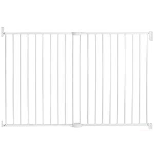 imageMunchkin Extending XL Tall and Wide Baby Gate Hardware Mounted Safety Gate for Stairs Hallways and Doors Extends 33quot  56quot Wide Metal White