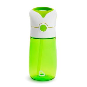 imageMunchkin Flip ampamp Go Toddler Sippy Cup with Straw 12 Ounce Ultra Durable Tritan Material BlueGreen