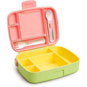 imageMunchkin Lunch Bento Box for Kids Includes Utensils YellowYellow