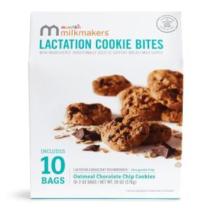 imageMunchkin Milkmakers Lactation Cookie Bites Oatmeal Chocolate Chip 10 CtOatmeal Chocolate Chip