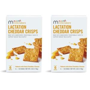 imageMunchkin Milkmakers Lactation Crisps for Nursing Breastfeeding ampamp Pumping Moms  Gluten Free ampamp Fenugreek Free Crackers with Milk Boosting Ingredients like Oats ampamp FlaxLactation Crackers