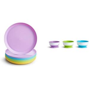 imageMunchkin Multi Baby and Toddler Plates 8 Count Pack of 18 Count Pack of 1