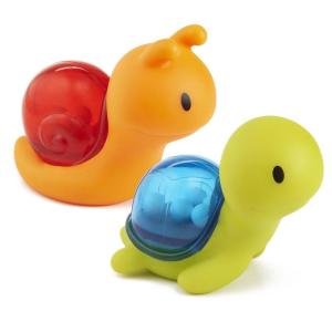 imageMunchkin Rattle Squirts Bath Toy for Baby and Toddler Turtle and Snail 2 Pack