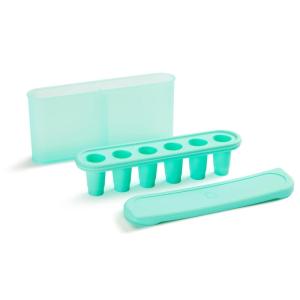 imageMunchkin Silicone Baby Food Freezer Tray with Lid  Baby Popsicle Molds for Breastmilk Fruit and Veggie Purees MintFreezer Tray
