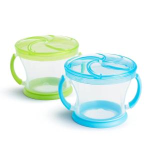 imageMunchkin Snack Catcher Toddler Snack Cups 2 Pack PinkPurpleBlueGreen