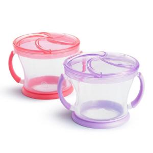 imageMunchkin Snack Catcher Toddler Snack Cups 2 Pack PinkPurplePinkPurple