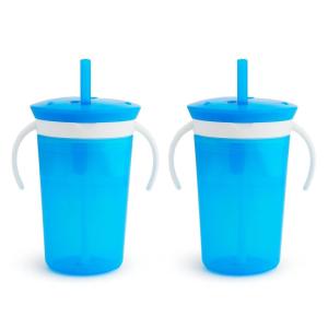 imageMunchkin SnackCatch ampamp Sip 2in1 Snack Catcher and 2 Piece SpillProof Cup BlueBlue