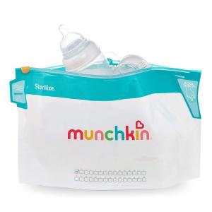 imageMunchkin Sterilize Microwave Bottle Steam Sterilizer Bags 30 Uses per Bag 6 Pack6 Count Pack of 1