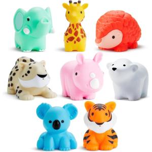 imageMunchkin Wild Animal Baby and Toddler Bath Toy Squirts 8 PackBath Toy
