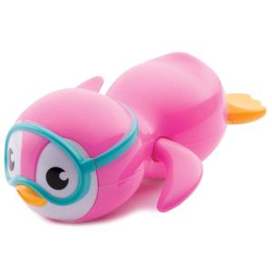 imageMunchkin Wind Up Swimming Penguin Baby and Toddler Bath Toy PinkPink