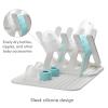 imageMunchkin Bottle Drying Rack and Mat Holds 8 Bottles Pump Parts Pacifiers ampamp Accessories Space Saving Folding Design Home and Travel Use Silicone White