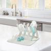 imageMunchkin Bottle Drying Rack and Mat Holds 8 Bottles Pump Parts Pacifiers ampamp Accessories Space Saving Folding Design Home and Travel Use Silicone White