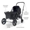 imageMunchkin Collapsible Wagon for Kids Foldable UltraCompact and Lightweight Stroller Wagon AllTerrain Wheels Adjustable Sun Canopy  Holds Up to 2 Passengers Black
