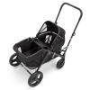 imageMunchkin Collapsible Wagon for Kids Foldable UltraCompact and Lightweight Stroller Wagon AllTerrain Wheels Adjustable Sun Canopy  Holds Up to 2 Passengers Black