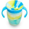 imageMunchkin Miracle 360 Trainer Sippy Cup with Handles Spill Proof 7 Ounce Tropical Swirl BlueMultiBlue