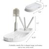 imageMunchkin Travel Baby Bottle Drying Rack with Silicone Bottle Brush  Compact and Foldable Fits Easily in Diaper Bags for OnTheGo Use