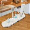imageMunchkin Travel Baby Bottle Drying Rack with Silicone Bottle Brush  Compact and Foldable Fits Easily in Diaper Bags for OnTheGo Use