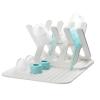 imageMunchkin Bottle Drying Rack and Mat Holds 8 Bottles Pump Parts Pacifiers ampamp Accessories Space Saving Folding Design Home and Travel Use Silicone White