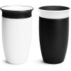 imageMunchkin Miracle 360 Toddler Sippy Cup SpillProof 10 Ounce 2 Pack BlackWhite