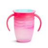 imageMunchkin Miracle 360 Trainer Sippy Cup with Handles Spill Proof 7 Ounce Tropical Swirl Pink Multi
