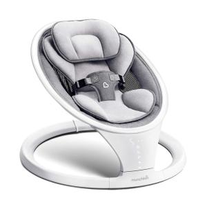 imageMunchkin Baby Swing Portable and Lightweight Bluetooth Enabled Electric Infant Rocker with Natural Sway in 5 Ranges of Motion Newborn Nursery Essentials WhiteGrey